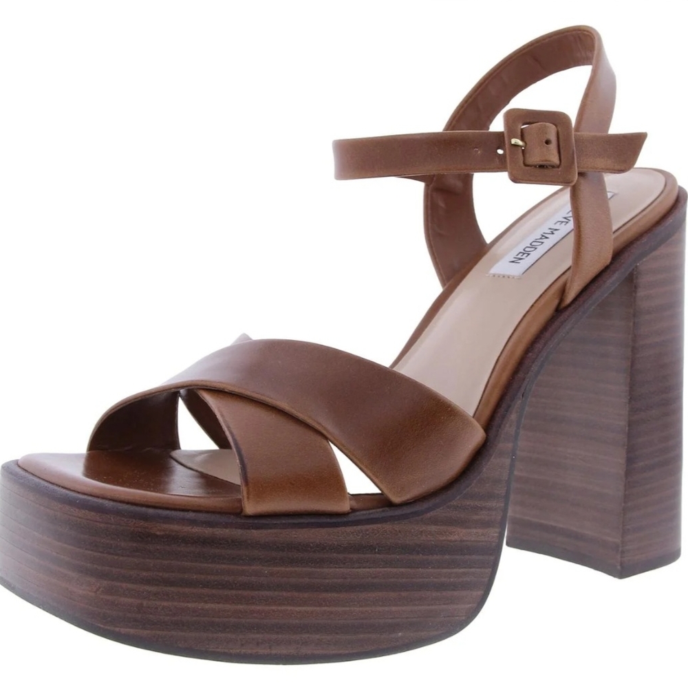 NEW Steve Madden Tan Platform Heels